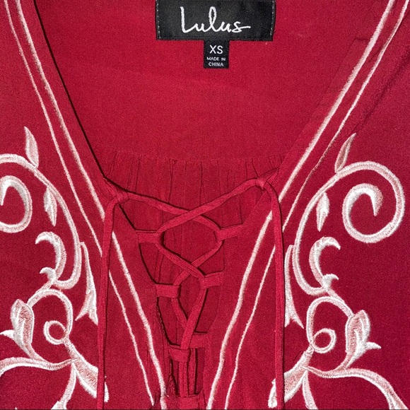Lulus Red Shift Dress - Picture 2 of 3
